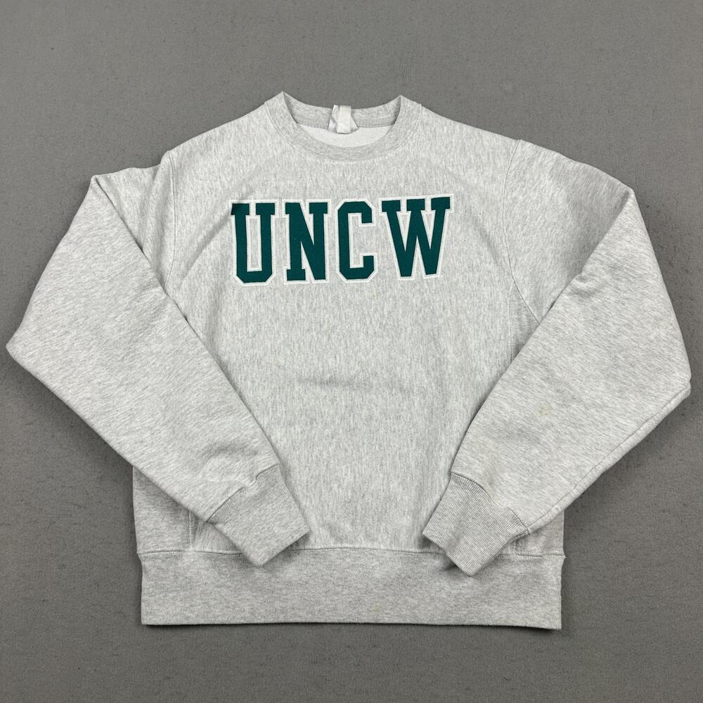 UNCW Sweatshirt Men Small Gray Champion NCAA College Pullover Honduras S
